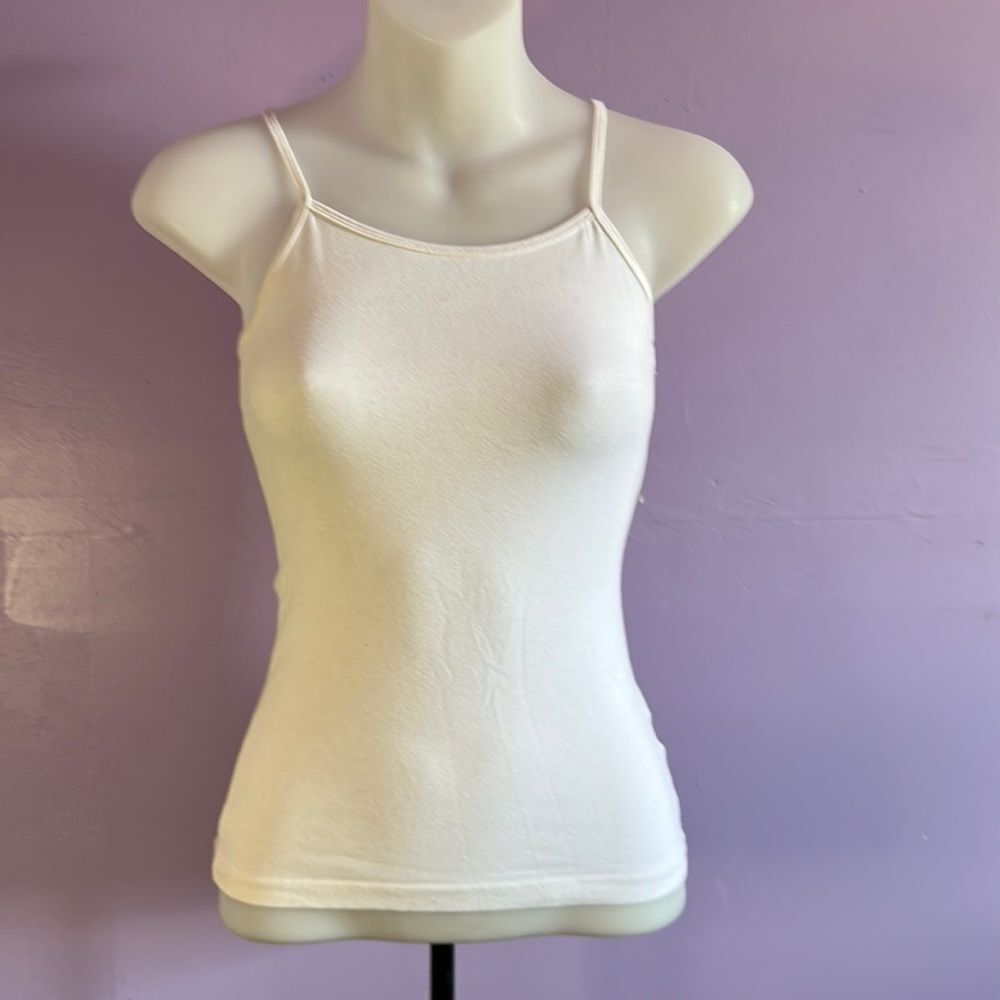 Cat & Jack Girls White Tank Top Adjustable Straps Size 7/8